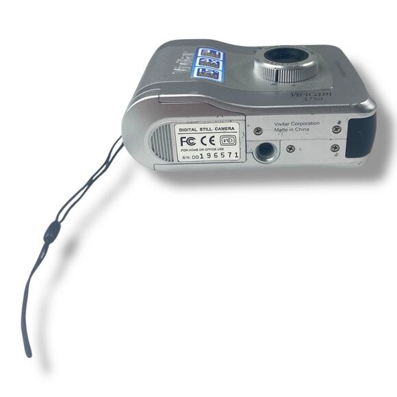 Vivitar ViviCam 3750 Digital Camera Silver 3.3MP Tested Works - Picture 4 of 4